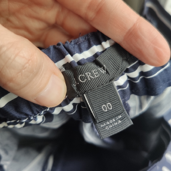 J.Crew Cropped Striped Cotton Pants - Picture 3 of 5